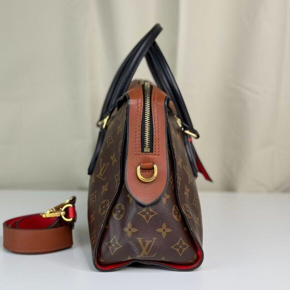 Louis Vuitton Monogram Canvas Tuileries Shoulder Bag with Red Accents - Picture 4 of 9